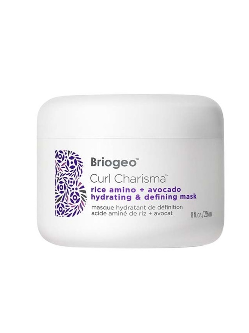 Briogeo Curl Charisma Rice Amino + Avocado Hydrating & Defining Mask- no protein